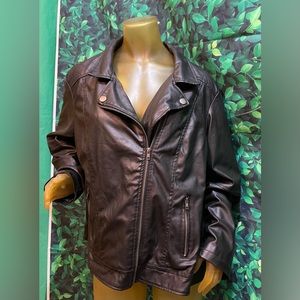 Like New Retro Faux Leather Jacket (Women’s Size 3x)